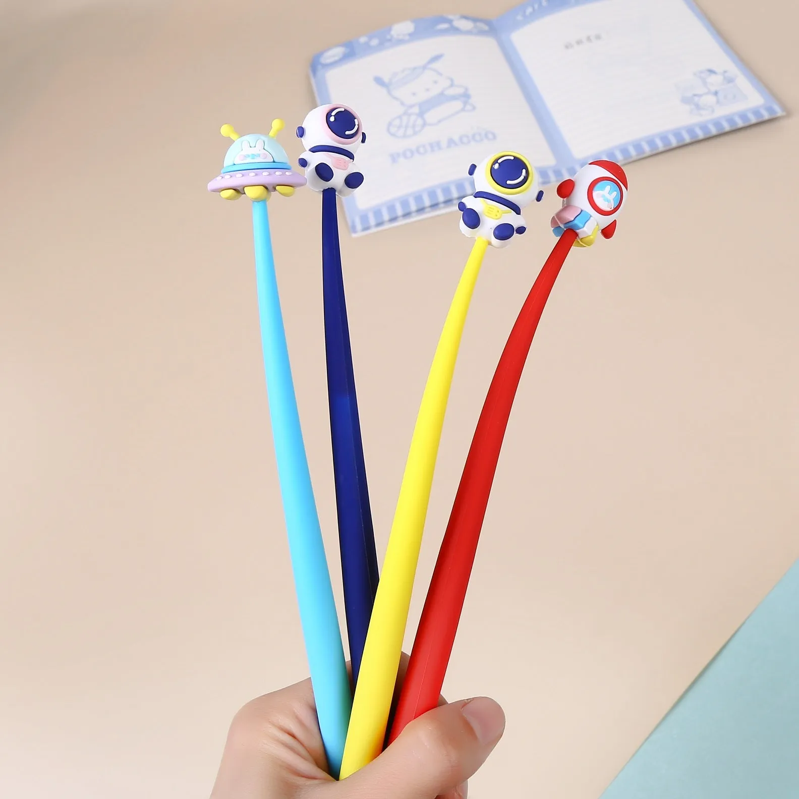 22569 UFO SPACE WIGGLE GEL PEN-48