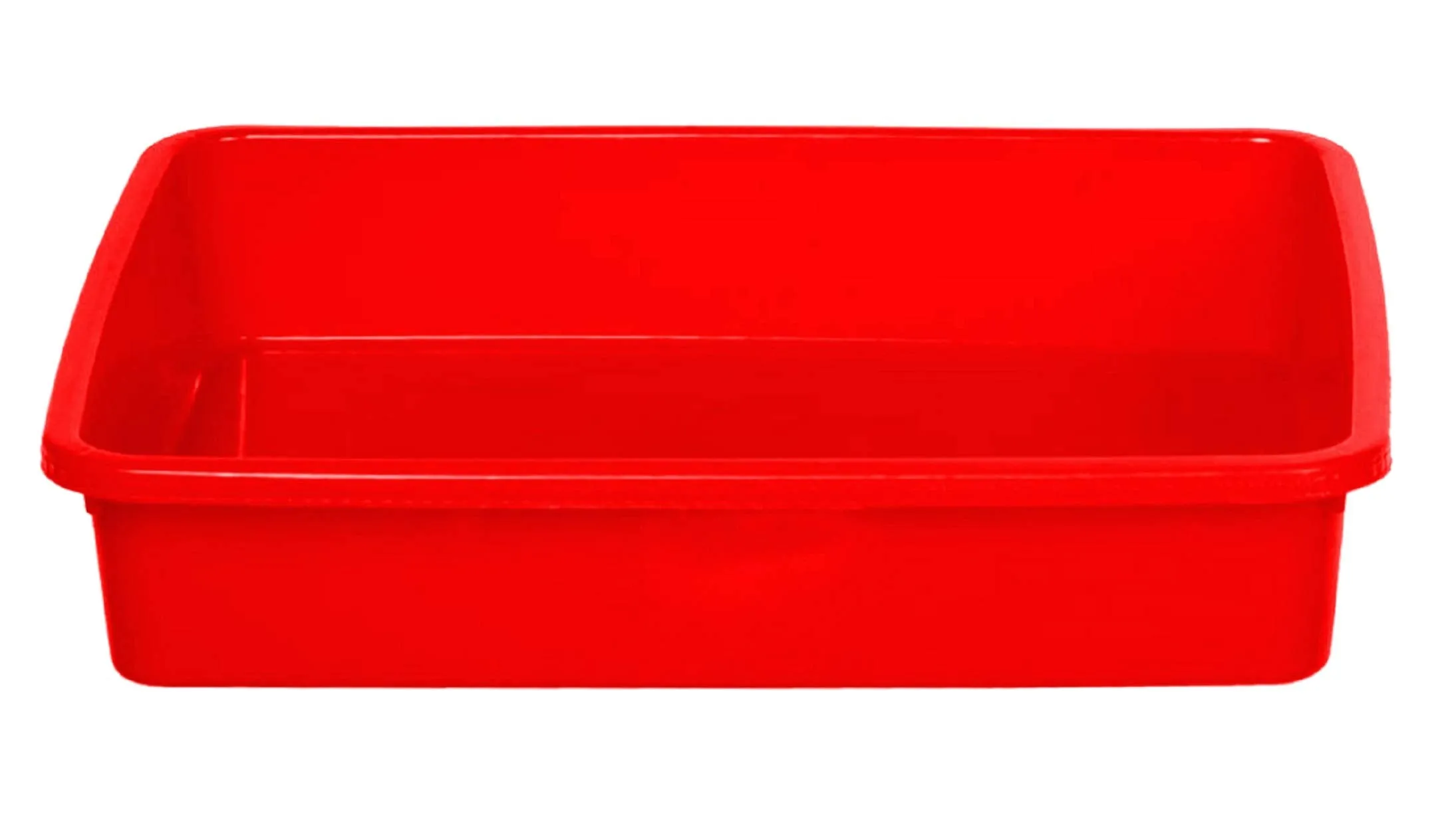 Kuber Industries Plastic Large Size Stationary Office Tray, File Tray, Document Tray, Paper Tray A4 Documents/Papers/Letters/folders Holder Desk Organizer (Red)-CTKTC042812