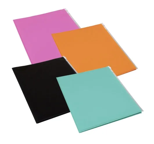 Plastic File Folders with Zip Cover Pockets