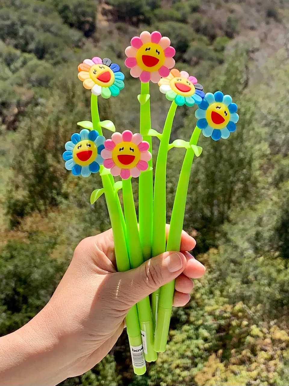 X 22417 SUNSHINE RAINBOW FLOWER GEL PEN-DISCONTINUED